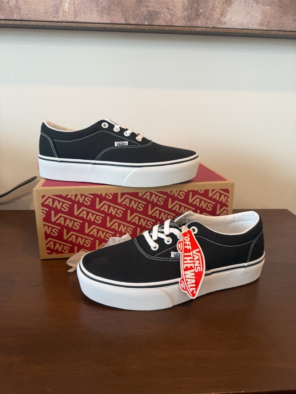 New women’s platform doheny vans